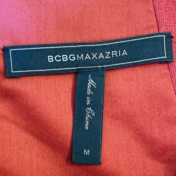 BCBG MaxAzria Camber A-line Faux Leather Skirt in Merlot Size Medium - Picture 13 of 16